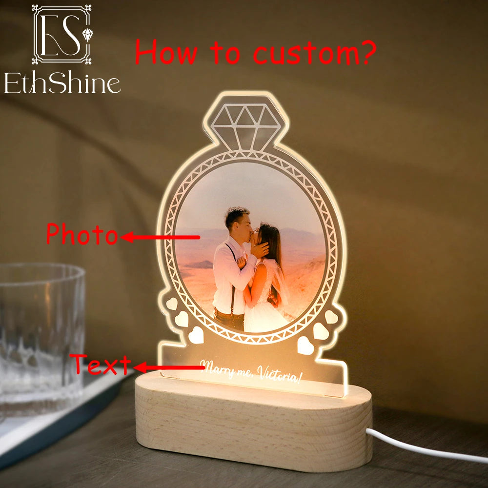 KathInscribe: Personalized 3D Lamp Diamond Night Lights