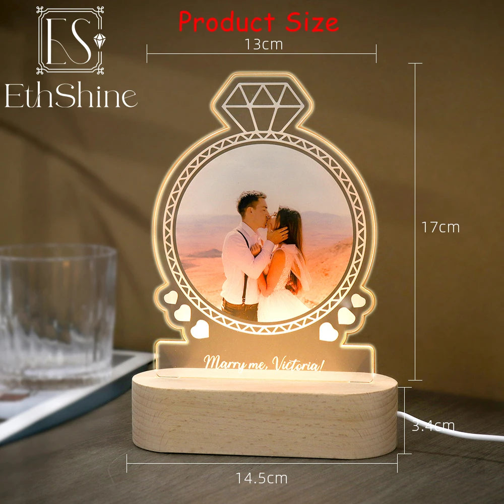 KathInscribe: Personalized 3D Lamp Diamond Night Lights