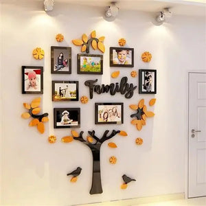 Heritage's 3D Family Tree Photo Frame Wall Stickers from Kathinscribe showcasing a decorative family tree design with photo frames.