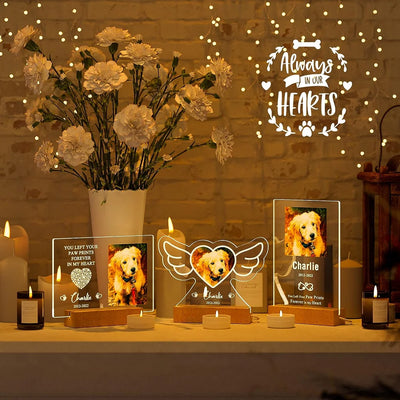 KathInscribe: Personalized Custom Pet Photo Frame 3D Acrylic Lamp