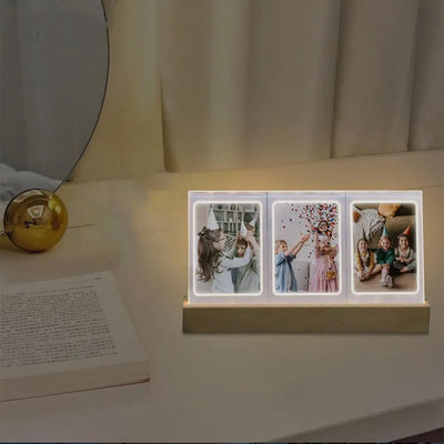 KathInscribe: Desktop Decor 3-in-1 Photo Frame with LED Light