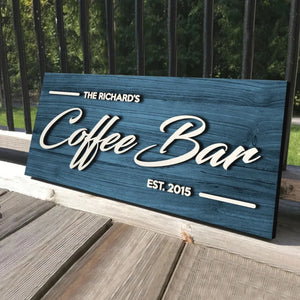 Personalized Home Name Sign featuring custom text, perfect for home decoration and welcoming guests.