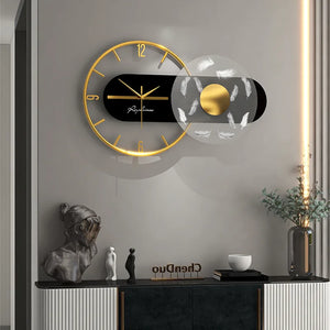 Large Wall Clock in Modern Design, featuring a sleek minimalist style suitable for any contemporary interior.